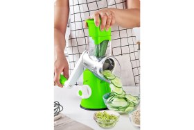 Resim Özbience Çevirmeli Doğrayıcı ve Değirmen, Çelik Rulo, Kollu, Vantuzlu, Çok Amaçlı 