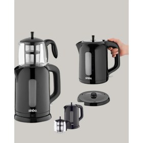 Resim Bilfold 0,9 L Cam Demlik ve 1,7 L Su Haznesi ile Çay Keyfi 
