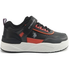 Resim U.s. Polo Assn. George Jr 5pr Siyah Erkek Çocuk Sneaker 000000000102020813 Siyah-Turuncu 
