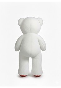 Resim Parlak Papyonlu Peluş Ayı 100 Cm 27105 Beyaz Çok Renkli 