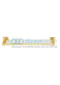 Resim Parlak Altın Delüxe Etajer 