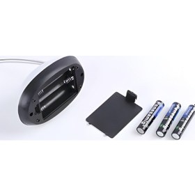 Resim Taşınabilir Pilli Masa Lambası Beyaz Led Işıklı Kitap Okuma Lambası Beyaz 