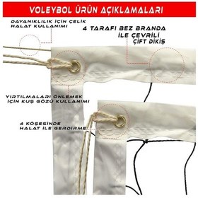 Resim Attack Sport Avf128 Voleybol Filesi & Voleybol Ağı 2Mm 10X10 950-Siyah 