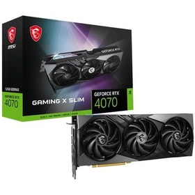 Resim MSI NVIDIA GeForce RTX 4070 Gaming X Slim 12 GB GDDR6X 192 Bit Ekran Kartı 