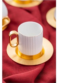 Resim Acar Koh-05839 Erıka Porselen 4 Lü Çay Fincan Tk. 