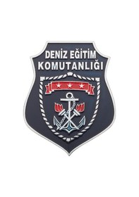 Resim Deniz Eğitim Komutanlığı Cüzdan Rozeti Gümüş 