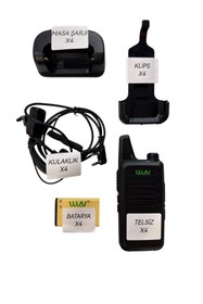 Resim wl WLN El Telsizi KDC2T 4'lü Full Paket Kulaklık hediyeli 