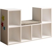 Resim F.L.Y. Linaza Montessori Minderli Kitaplık (FLY170126) 
