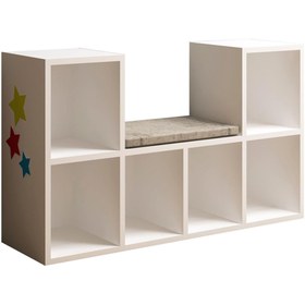 Resim F.L.Y. Linaza Montessori Minderli Kitaplık (FLY170126) 