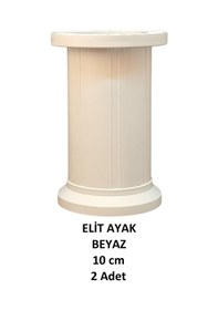 Resim Elit Ayak, 10 Cm Beyaz Baza. Yatak. Koltuk. Kanepe Ayağı (2 Adet) 