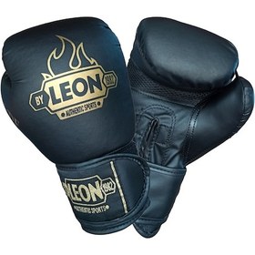 Resim Leon Blade Training Boks Kick Boks Ve Muay Thai Eldiveni Siyah 