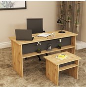 Resim KALENDER DEKOR MERKÜR-1-2 OFİS BÜRO MASASI TAKIMI MRK06 