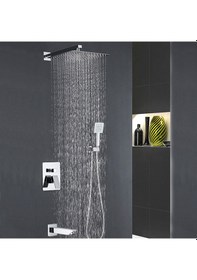 Resim Hms Banyo Bataryası Dahil Ankastre Duş Seti Krom 