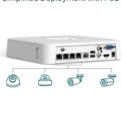 Resim Tp-Link Vıgı NVR1004H-4P 4 Kanal Nvr Kayıt Cihazı H.265+ 1xsata (4x Poe) 