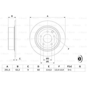 Resim Nissan Juke 1.5Dci 2010-2019 Bosch Arka Disk 2 Adet 