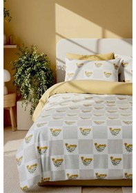 Resim Rivaistanbul Sementa Tek Kişilik Nevresim Takımı Pamuklu Sarı 