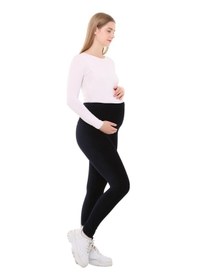 Resim Luvmabelly Myra8051 Beli Ayarlanabilir Kışlık Kadife Hamile Tayt -lacivert-lacivert 