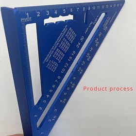 Resim 17.78cm/30.48cm Alüminyum Alaşımlı Üçgen Cetvel - İnşaat ve Yenileme Projeleri için Çok Fonksiyonlu Marangoz Aleti, Cetvel, Miter ve Çerçeve Kare Özellikleri 