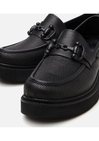 Resim Hotiç Kadın Deri Siyah Tokalı Klasik Loafer 01ayh306690a100 Siyah 