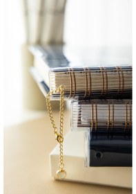 Resim Charm Takılabilen A5 Şeffaf Ajanda Defter Kılıfı - Spiralsiz Lastiksiz Modellerle Uyumlu Şeffaf - Turkuaz 