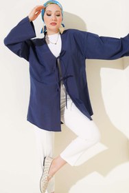 Resim VOLT CLOTHİNG Çift Bağcıklı Poplin Kimono 