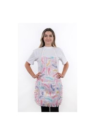 Resim Jarse Frilly İkili Paket Sıvı Geçirmez Su Geçirmez Mutfak Önlüğü Kuş Tüyü 