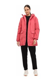 Resim Lumberjack Wl 3nort 5pr Koyu Pembe Kadın Uzun Kaban 000000000102027592 Pembe 