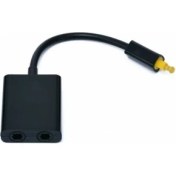 Resim Boblov Optik Çoklayıcı 2 Port Optik Splitter Dijital Optik Splitter 2 In 1 Çevirici Hub Toslink Çoklayıcı 