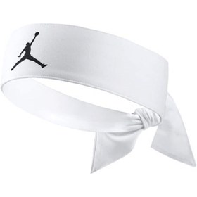 Resim Jordan Dri-Fit Jumpman NBA Unisex Beyaz Basketbol Saç Bandı J.JN.00.101.OS 