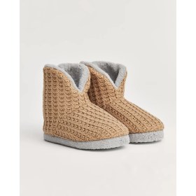 Resim NIKOS - Örgü Detaylı Kadın Panduf 