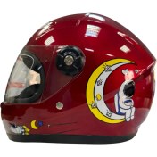 Resim Mazakin Çocuk Motosiklet Kaskı Kırmızı 