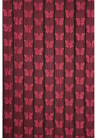 Resim Kelebek Birleşik Model Fuşya Renk Hazır Ip Perde 300x280 