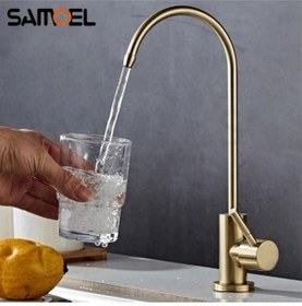 Resim Su Arıtma Musluğu Mat Gold Yeni Ankastre Model Ithal 