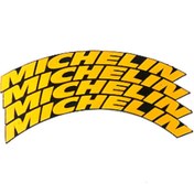 Resim bombtire Lastik Yazısı Sarı Michelin 2.5 Cm Orijinal Ürün 4 Adet Motor Ve Araçlar için 