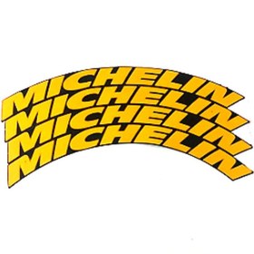 Resim bombtire Lastik Yazısı Sarı Michelin 2.5 Cm Orijinal Ürün 4 Adet Motor Ve Araçlar için 