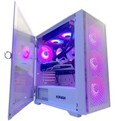 Resim Daryun Nirsa Pro 4X120MM Argb Fanlı Beyaz Gaming Bilgisayar Kasası 