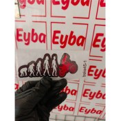 Resim Eski Komik Insan 12X6 cm Mini Boy Renkli Baskı Sticker, Bisiklet, Karavan,otomobil,çocuk Odası 