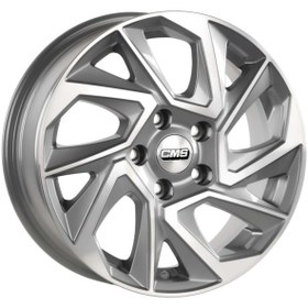 Resim CMS-979-05 6.5x15"-4x108 ET38 67.2 Diamond Racing Silver Jant (4 Adet) 