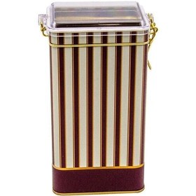 Resim Evle Er053-1f Circus Cream Desenli Dikdörtgen Metal Saklama Kabı 8x10 Cm - Azulejos Live 