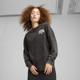 Resim PUMA Puma Class Comfort Washed Crew Tr Kapüşonlu Sweatshirt Kız çocuk 