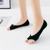 Resim 4 Çift Karışık Yaz Havadar Mesh Ayak Çorabı, Görünmez Polyester Yarım Çorap, Yüksek Topuklu Ayakkabılar ve Kumallar İçin Uygundur, Kaymaz Şeffaf Bot Çorabı, Özel olarak Kadınlar İçin Tasarlandı. 