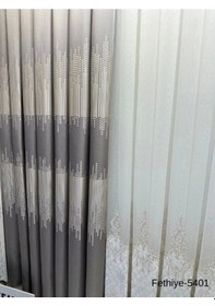 Resim Nivemeshome Fethiye 614178 Gri V-5401 1/3 Sık Pileli Fon Perde Apm Gri 