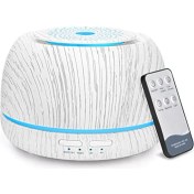 Resim 300ML Aromalar Esansiyel Yağı Difüzör, Uzaktan Kumanda ile 8 Saat Serin Mist Difüzör, Usb-C, Ev Için 7 Renk Nemlendiricisi A (Yurt Dışından) 