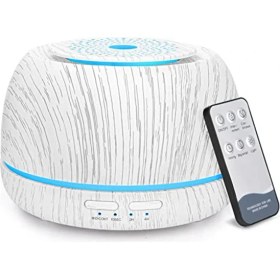 Resim 300ML Aromalar Esansiyel Yağı Difüzör, Uzaktan Kumanda ile 8 Saat Serin Mist Difüzör, Usb-C, Ev Için 7 Renk Nemlendiricisi A (Yurt Dışından) 