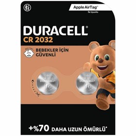 Resim Duracell CR2032 3 Volt Düğme Pil (2 Adet) (DRCL-3921) 