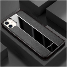 Resim Dara Aksesuar Apple Iphone 11 Uyumlu Kılıf Zebana Premium Deri Kılıf Siyah 