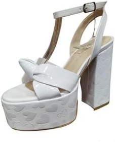 Resim BABLİSOK 8189 PLATFORM TOPUK KADIN ABİYE GELİNLİK SANDALET Beyaz 3 