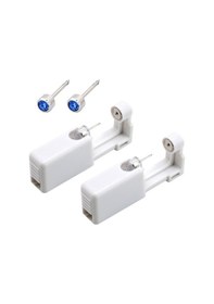 Resim Leezsing Kendi Kulak Delme Aleti Beyaz Kendi Kulak Delme Kiti Tek Kullanımlık Kulak Delme Aleti Kulak Çivileriyle 5 