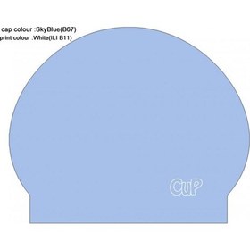 Resim Finis Cup Latex Yüzme Bonesi Açik Mavi Çok Renkli 