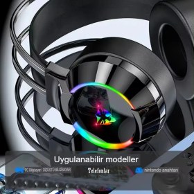 Resim Reidan G606 Usb-7.1 Rgb Mikrofonlu Oyuncu Kulaklığı 4d Profesyonel Gaming Kulaklık E-Spor Kulaklık 